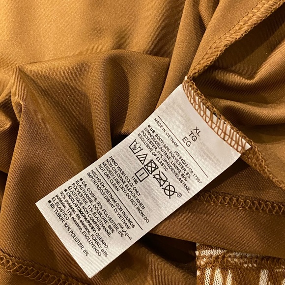 NWT Old Navy Size XL Tan Waist-Defined Sleeveless Tie-Shoulder Mesh Mini Dress - Picture 13 of 15